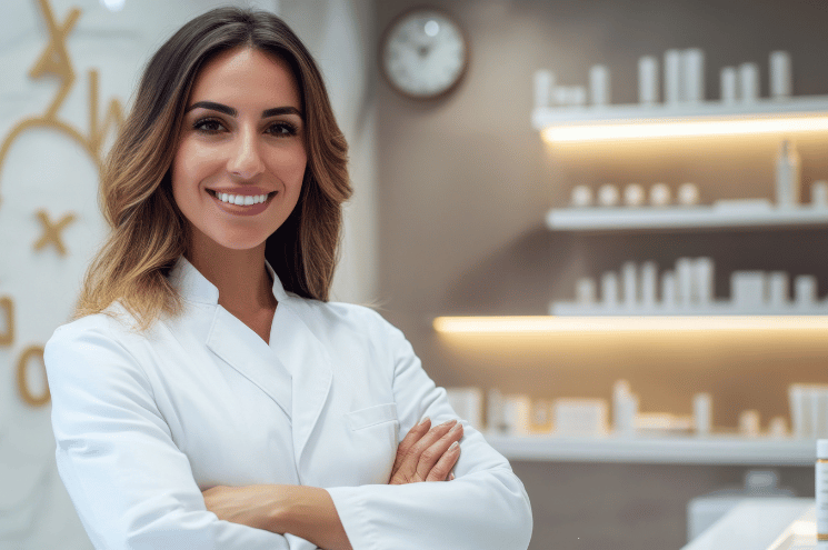 A beauty professional